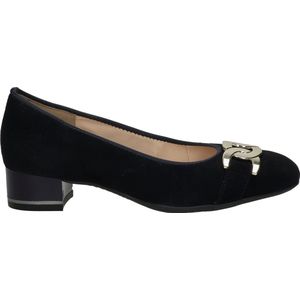 ara - Platte damesslipper - Blauw - Bovenmateriaal: Suède, Binnenmateriaal: Leer, Zool: Synthetisch Rubber