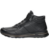 Ara - 1224808 - Hoge Sneakers - Zwart - Glad Leer - Rubber Zool