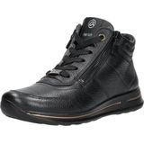 Ara - 1224808 - Hoge Sneakers - Zwart - Glad Leer - Rubber Zool