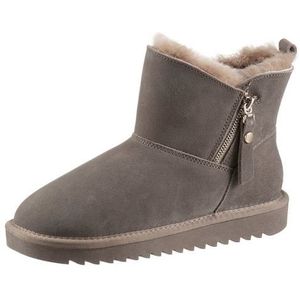 Ara - Alaska - Dames Boot - Taupe - Suède - Lamsvacht Gevoerd