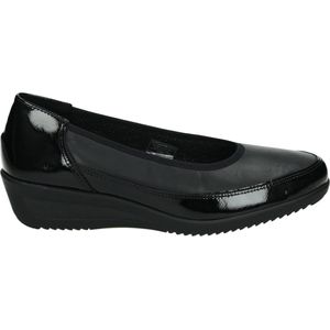 ARA - Zürich - Mocassin - Zwart - Leer - Sleehak - Breed