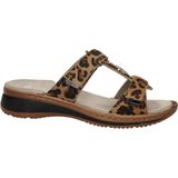 Ara - Hawaii - Slippers - Panter Print - Leer - Verstelbare Banden