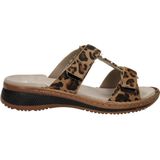 Ara - Hawaii - Slippers - Panter Print - Leer - Verstelbare Banden