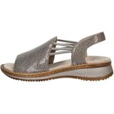 Muiltjes - Leer - Glad Leer - Open Toe - Middelhoge Hak