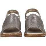 Muiltjes - Leer - Glad Leer - Open Toe - Middelhoge Hak