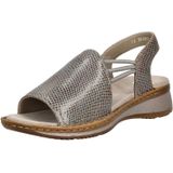 Muiltjes - Leer - Glad Leer - Open Toe - Middelhoge Hak