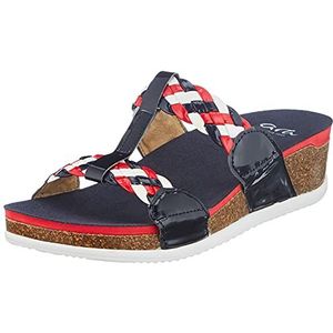 ARA Norderney Pantoffels voor dames, blauw, blauw, wit, rood., 43 EU