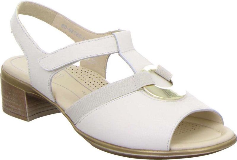 Ara - Lugano - Sandalen - Beige - Blokhak - H-breedte