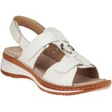 Gezondheidsslippers - Zwart - Leer - Drie Klittenbandsluitingen