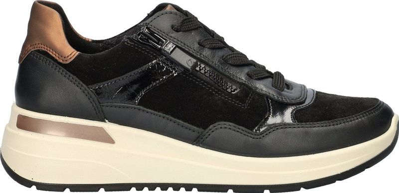 Ara Graz - Dames Sneakers - Zwart - Gladleer en Suède