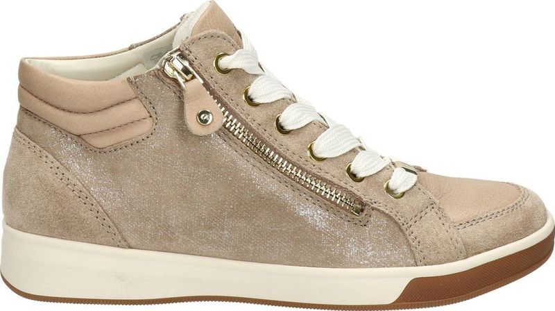 Ara - 1244499 - Veterlaarzen - Kleur: Taupe - Nubuck - Rubber Zool