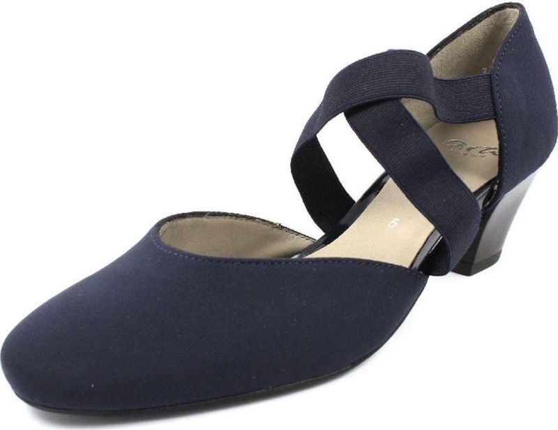 ARA - 12-33439 - Pumps - Blauw - Echt Leer - Plus-breedte