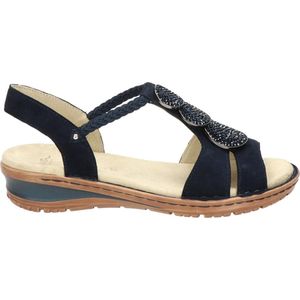 ARA Hawaii sandalen met T-sluiting voor dames, blauw 72, 39 EU