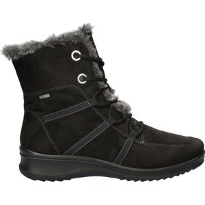 Ara - München - Veterboots - Zwart - Textiel - Waterdicht