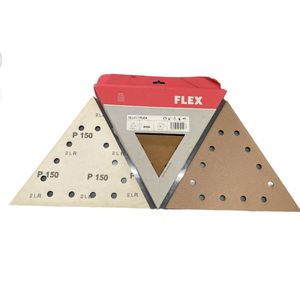 Flex tools Select flex schuurpapier driehoek art. 349259 - 290 mm x 250 mm - P150 - Prijs per doos ( inhoud 25 stuks)