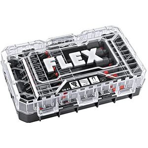 Flex Bitset DB 41 530494 (41-delig, met transportkoffer, afsluitbare + stapelbare box, bit-assortiment, incl. Torx/Phillips/Pozidriv/moer, magneethouders)