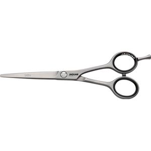 Jaguar - Satin White Line - Kappersschaar - Wit - 5,5 inch, Gesmeed Staal, Microvertanding