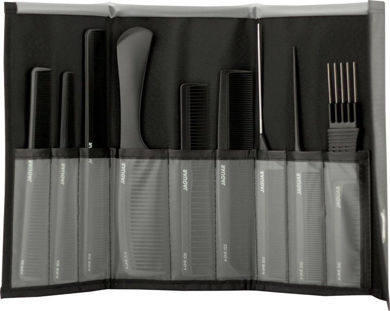 Jaguar Pakket Combs A-Line Comb Set Black