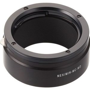 Novoflex Minolta MD en MC adapter voor Sony NEX/MIN-MD Alpha 7 lens zwart