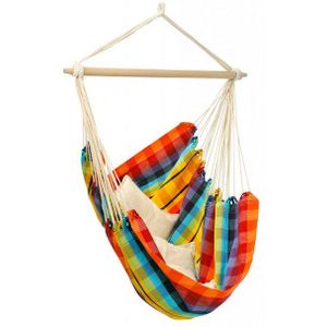 Xl Hängesessel Brasil Rainbow mit Spreizstab Sitzfläche ca. 160 x 130 cm - Amazonas