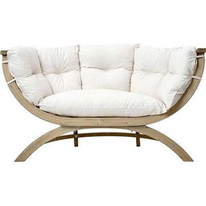 Amazonas - Lounge Stoel Siena Due Natura: Grote loungestoel van FSC sparrenhout | Afneembare en uitwasbare kussens | Comfortabel en rugondersteunend