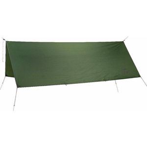 AMAZONAS Ultra-Light Traveller Tarp XXL weerbestendig waterdicht 400 x 300 cm 980 g verpakkingsmaat 30,5 x 12 cm in groen