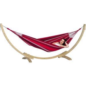 Amazonas Hangmat Apollo Set Fuego - Tweepersoons hangmat met standaard