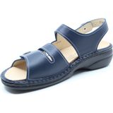 Finn Comfort - Gomera - Damessandaal - Blauw - Leer - Klittenband Sluiting