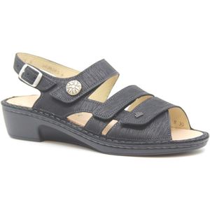 Finn Comfort - AVERSA - Slippers - Zwart - Kurken Voetbed