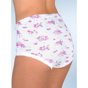 Slips - Lichtpink Gedessineerd en Wit Uni - 100% Katoen