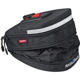 KlickFix Micro 200 Expandable Zwa zadeltas fietstas, zwart, 19 x 12 x 8 cm