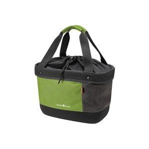 KLICKfix Unisex - Shopper Alingo stuurmand voor volwassenen, groen/bruin, 17 liter