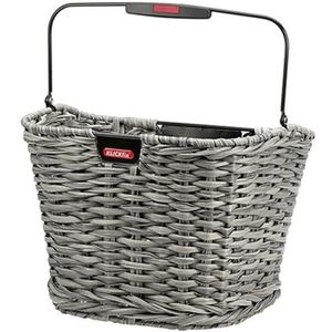 KLICKFix Unisex Adult Structura fietsmand, riet, 34x25x27cm