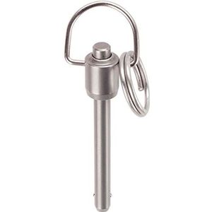 Halder 22340.0012, zelfborgend, met T-greep kogelvergrendelingsbouten, zwart Klemlengte = 1,6 zo Nenndurchmesser=3/16 Zoll Roestvrij staal, gepassiveerd.