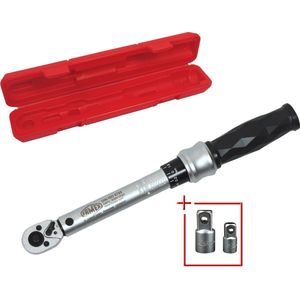 FAMEX 10872 Momentsleutel 1/4” - 6-30 Nm - voor fiets en voertuig, met kalibratiecertificaat, beide draairichtingen
