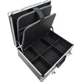 Gereedschapskoffer - Aluminium - Versterkte Uitvoering - Leeg - 45,5 x 35,5 x 16 cm