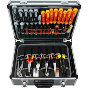 Gereedschapskoffer - Aluminium - Versterkte Uitvoering - Leeg - 45,5 x 35,5 x 16 cm