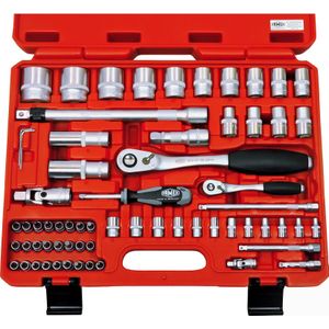 FAMEX Dopsleutel Set- en bitset, 66-delig, Gereedschap Set, 580-16