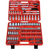 FAMEX Werkzeugset "604-18 - PROFESSIONAL", Alu-Werkzeugtrolley, Kapazität 30 kg, mit 174-tlg. Steckschlüsselsatz