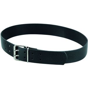 FHB Carsten Leren riem, dubbele doorn Zwart maat 85 cm