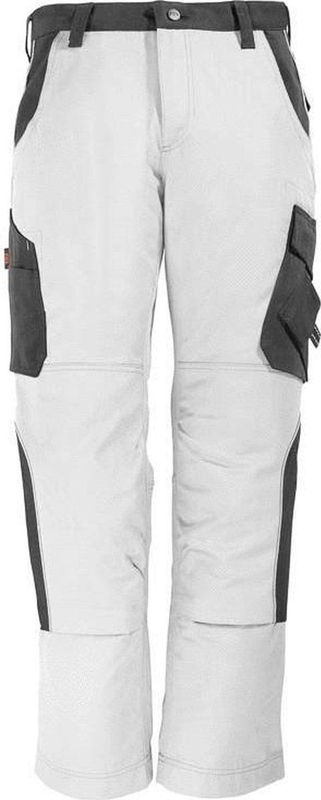 Schildersbroeken FHB BRUNO Werkbroek Wit (Twill) Wit