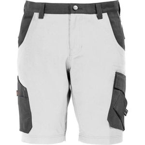 Korte werkbroeken FHB THEO Bermuda (Twill) Wit/Antraciet