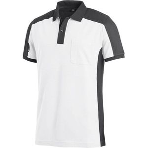 FHB Konrad Poloshirt tweekleurig Wit-Antraciet