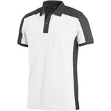 FHB Konrad Poloshirt tweekleurig Wit-Antraciet