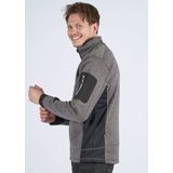 FHB Christoph Herenvest Tricotfleece Antraciet-Zwart maat S