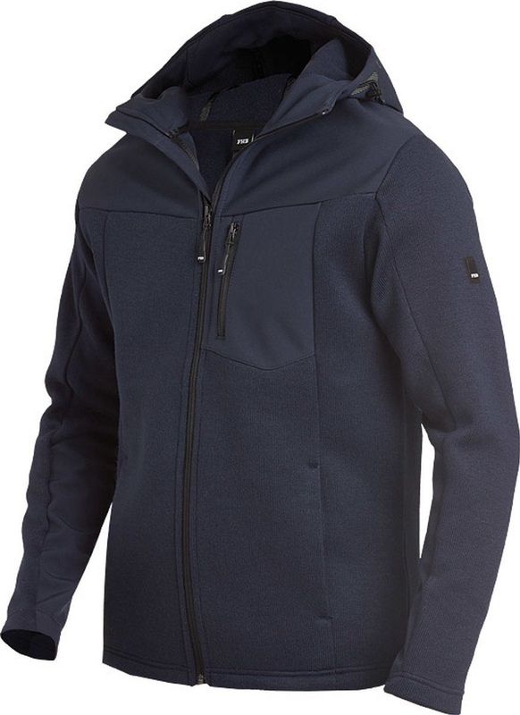 FHB Maximilian Hybrid-Softshell-Jack Marineblauw maat XS