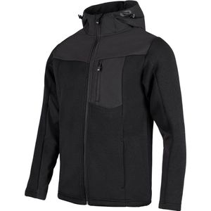 FHB Maximilian Hybrid-Softshell-Jack Zwart maat XS