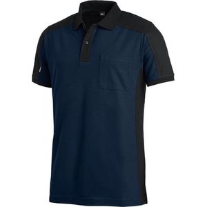 FHB Konrad Poloshirt tweekleurig Marineblauw-Zwart