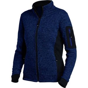 FHB - Marieke - Damesvest - Zwart - Tricotfleece met YKK-ritssluiting