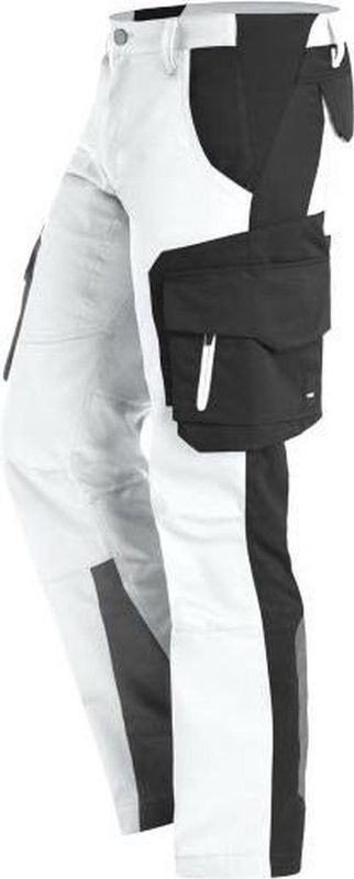 FHB Fabian Werkbroek Wit-Antraciet maat 42